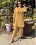 Women's Spring-Summer Ethnic Sporty Plus Size Long Sleeve Loose Set 2026 - White