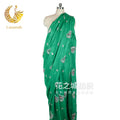 Women's Mesh Embroidered Saree 2026 - Green