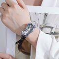 New Unique-Shaped y2k Melted Twisted Watch Unisex Fashionable Premium Waterproof Niche Vintage Breeze Quartz Watch