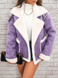 Women's Fall-Winter Fashion Wool Lapel Collar Jacket 2026 | Trendy Jacket - Dark Gray