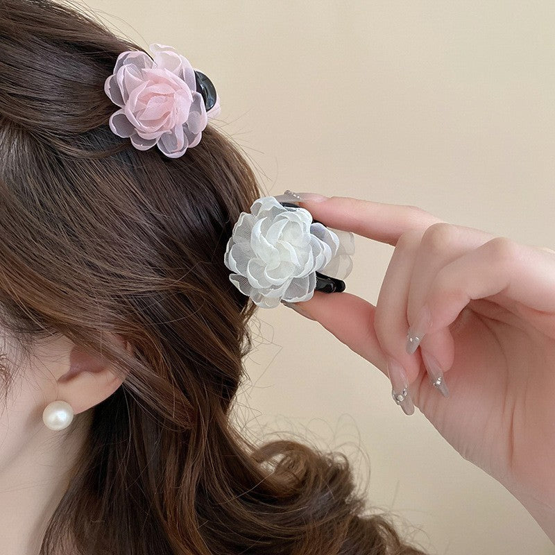 Korean Mini Floral Hair Clip - view 2