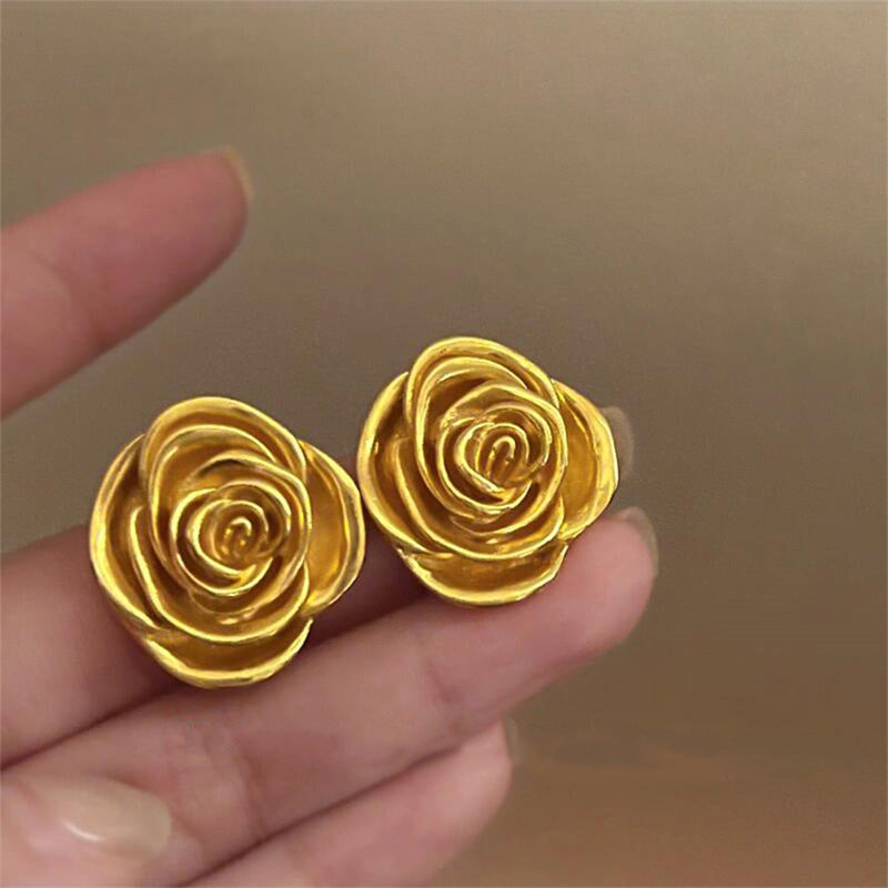 Vintage Twisted C-Shaped Pearl Stud Earrings - view 12