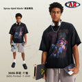 ARTIE Spring/Summer High Street Washed Distressed Printed Loose Fit T-Shirt
