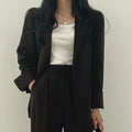 Women's Fall Professional Fashion Blazer + Pants 2-Piece Set 2026 - Sky Blue