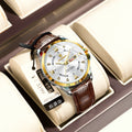 Swiss Brand Leather Band Mens Watch Men Student Luxury Waterproof Watch Live Export Bestseller Drop Ship