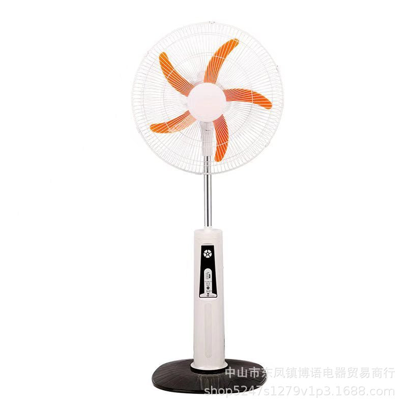 18-Inch Solar Floor Fan - 3-in-1 Home & Outdoor with Light