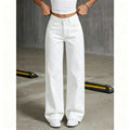 Casual High Waist Loose Straight Leg Pants