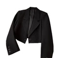 Women's Fall Versatile Designer Petite Cropped Blazer + Jacket 2026 - Black