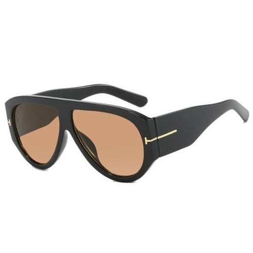 Pilot Big Frame Women Sunglasses Premium Metal Sunshade Glasses Personality Fashionable Driving UV-Proof Sunglasses