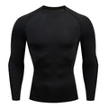 european size tight-fitting long-sleeved men's sports running sports training basketball bottoming t