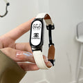 Fits Xiaomi Band 10 / nfc Band Leather Fold Magnetic 9 / 8 Light Luxury Unisex Contrast Premium Wrist Strap
