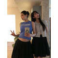 Summer Short Sleeve Drawstring Shirt