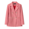 Women's Fall Elegant Slimming Blazer + Top 2026 | Casual Blouse - Orange Red