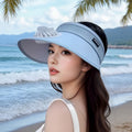 fan hat versatile sun hat empty top hat travel cool women's large eaves dual-purpose men's and women