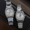 New Simple Mens Watch Arabian Engrave Degree Dial Casual Versatile Waterproof Steel Band Quartz Watch Factory Direct
