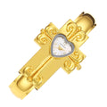 2026 Cross-Border Bestseller Bangle Watch Stock Wholesale Western Cross Retro Heart Bracelet Quartz Watch