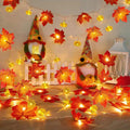 Thanksgiving Maple Leaf Light String LED Battery Box Colored Light String Garden Thanksgiving Harvest Festival Decorative Pumpkin Maple Leaf Light String