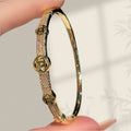 Premium Starry Sky Light Luxury Cubic Zirconia Bangle Girls Fashionable Simple Bracelet Couples Elegant Versatile Hand Jewelry Wholesale