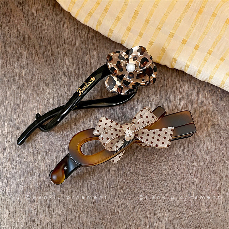 Acrylic Bow Hair Claw Clip - view 2