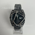 Y2K Year Original y2k Unique-Shaped Spider Web alabaster Western Premium Unisex Hip-Hop Waterproof Watch