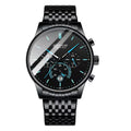 Cypress Reach Eggplant New Multifunction Mens Watch Men Student Korean Ultra Thin Fashionable Quartz Watch TikTok Drop Ship