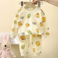 children's underwear pure cotton set autumn new boys' autumn clothes and long johns baby pajamas gir