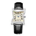 New Unique-Shaped Twisted Watch Unisex Simple Niche Square Personality Stylish Waterproof Couples Quartz Watch Men