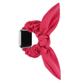 Amazon For iwatch Apple Band Silk Rose Red Stretch Hair Tie Watch Band Large Scrunchie Band