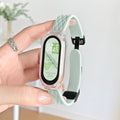 Fits Xiaomi Band 10 / 9nfc Band New 8 / 7 Silicone Diamond Grid 6 / 5 / 4 / 3 Premium Magnetic Buckle Wrist Strap