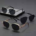 Metal Punk Men Sunglasses Premium Face-Slimming UV-Proof Personality Sunglasses Personality Breeze Trendy Sunshade Glasses
