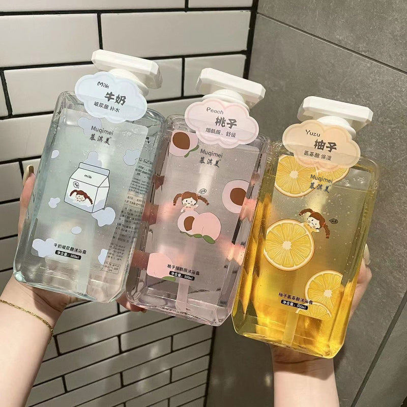 小红书推荐氨基酸香水型水果沐浴露全身持久留香大容量家庭装批发