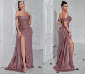 Women's Strapless Mermaid Premium Evening Gown Party