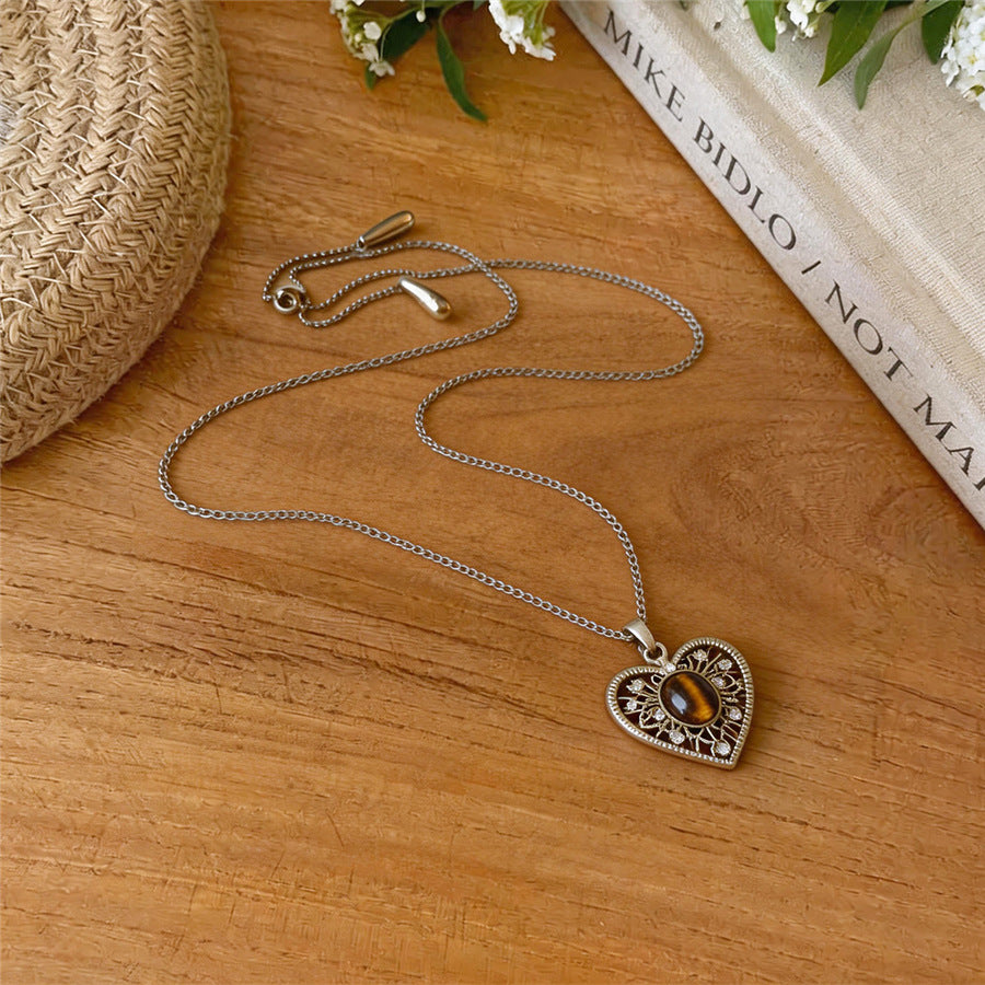 Korean Heart Pendant Adjustable Necklace - view 6