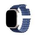 Fits Apple watch Two-Tone Ocean Apple Band Contrast Silicone Apple Watch Band