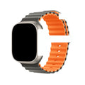 Fits Apple watch Two-Tone Ocean Apple Band Contrast Silicone Apple Watch Band
