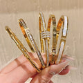 Premium Bangle 2025 Fashionable Simple Bangle Plain Band Bestseller Gold Accessory Bracelet Couples Bracelet New