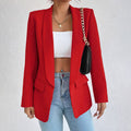 Women's Fall Office Fashion Jacket + Top 2026 | Trendy Jacket - Red