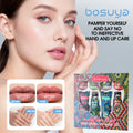 Hand Cream & Lip Mask Set - 8-Piece Travel Skincare Kit for Dry Skin