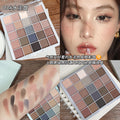 卡佩尔25色眼影幸运魔方珠光哑光高光灰粉芋泥盘大地色平价彩妆Q