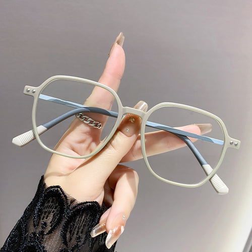 Anti-Blue-Light Reading Glasses Overseas Trendy Style Women Bare-Face Tool Youthful Big Frame Glasses Frame Men Fashionable Reading Glasses