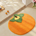 bathroom floor mat non-slip mat fruit creative flocking mat home bathroom door strong absorbent carp