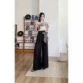 Summer Casual Fashion High Waist Drapey Loose Wide Leg Pants