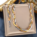 New Import 3 Layer Woven Necklace Classic Simple Light Luxury Fashionable No Fade Colorful Necklace Bracelet Set