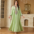 Women's Ethnic Long Sleeve Loose Dress + Long Skirt Set 2026 | Summer Mini Skirt - Apricot