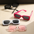 Overseas Small Square Frame Simple Sunglasses Western Unisex Sunshade Glasses Wholesale Trendy Fashionable Street Snap Sunglasses
