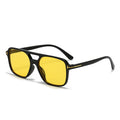 2024 New T Lettering Pair Bridge Sunglasses Square Fashionable Overseas Trendy Men Sunglasses Women Retro ins Sunglasses