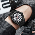 Item Time Overseas Mens Watch Mechanical Cutout Quartz Men Watch Sports Waterproof Watch Men Niche Watch