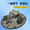 solar fan hat square outdoor camouflage big brim hat uv protection sunshade mountaineering hat