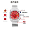 New Watch Men Fashionable Formal Multifunction 6 Hand Date Glow Waterproof Steel Band Quartz Watch Overseas Wholesale