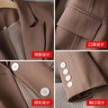 Women's Fall Professional Topstitched Blazer + Top 2026 | Casual Blouse - Black